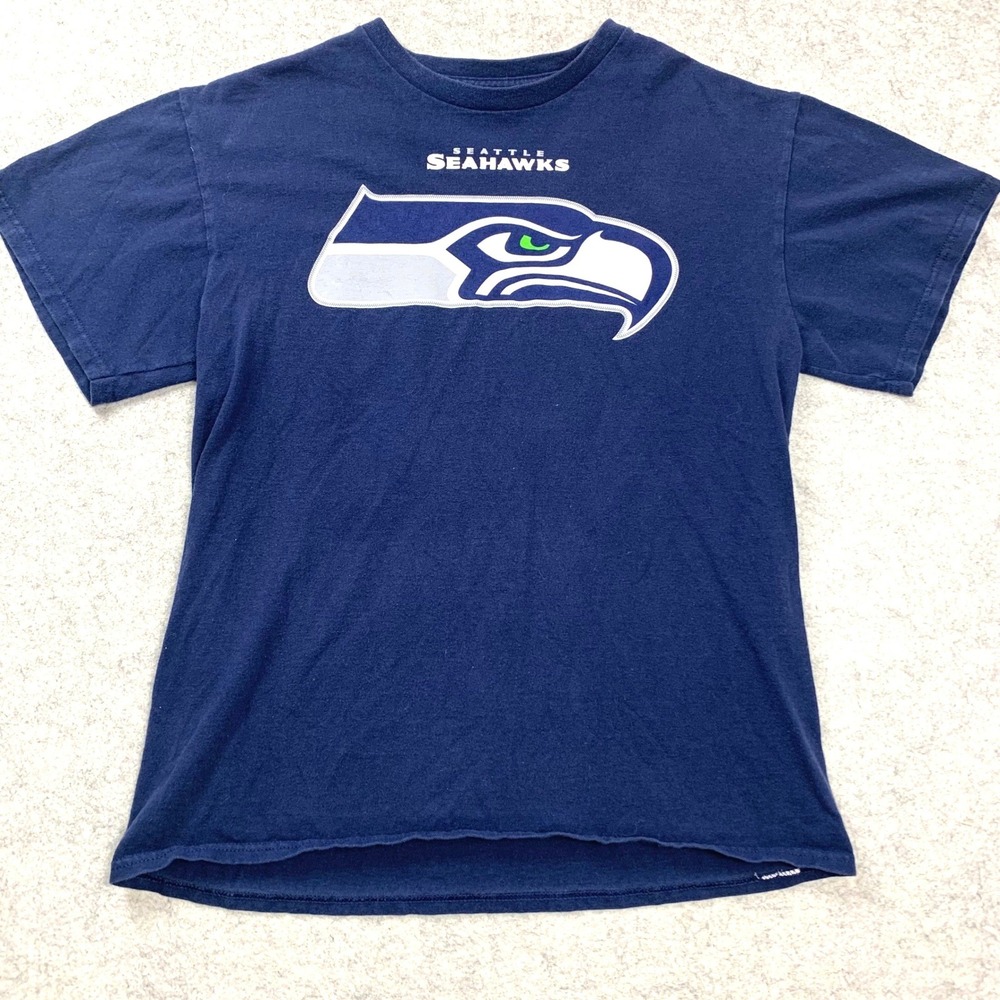 NFL Seattle Seahawks Shirt Mens M Navy‎ Blue Richard Sherman 25 Graphic Teee